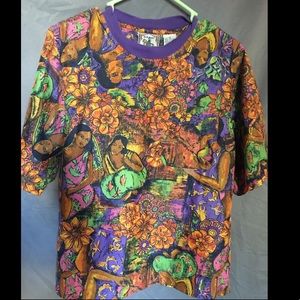 Vintage UNISEX 100% Silk Tee